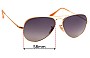 Sunglass Fix Replacement Lenses for Ray-Ban RB3689 Aviator Metal II - 58mm Wide 