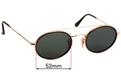 Ray Ban RB3847-N Replacement Lenses 52mm wide 