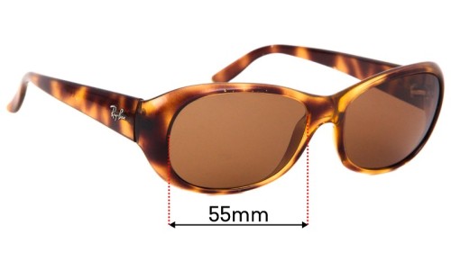 Sunglass Fix Replacement Lenses for Ray Ban RB4061  - 55mm Wide 