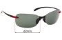 Sunglass Fix Replacement Lenses for Ray Ban RB4142 - 62mm Wide 