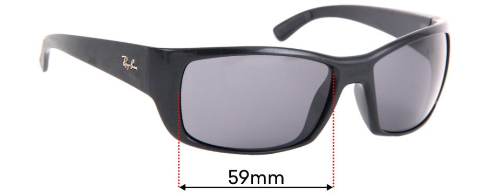 Sunglass Fix Replacement Lenses for Ray Ban RB4149 - 59mm Wide