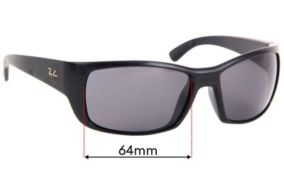 Ray Ban RB4149 Replacement Lenses 64mm wide 