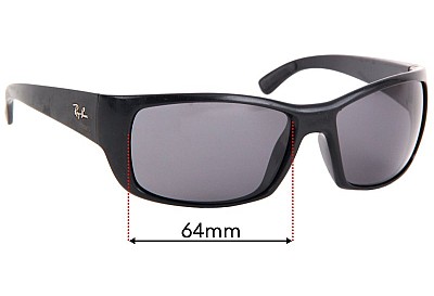 Ray-Ban RB4149 Replacement Lenses 64mm wide 
