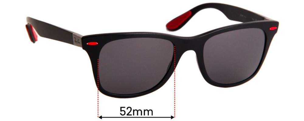 Jo da Tomhed Sherlock Holmes Ray Ban RB4195-M Liteforce 52mm Replacement Lenses
