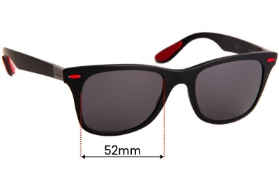 Ray Ban RB4195-M Scuderia Ferrari Collection Replacement Lenses 52mm wide 