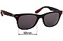 Sunglass Fix Replacement Lenses for Ray-Ban RB4195-M Scuderia Ferrari Collection - 52mm Wide 