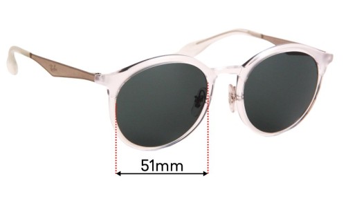 Sunglass Fix Replacement Lenses for Ray Ban RB4277 - 51mm Wide 