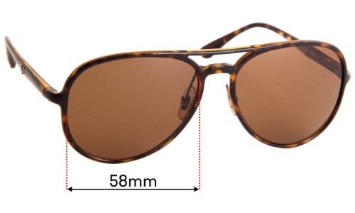 Sunglass Fix Replacement Lenses for Ray Ban RB4320-CH - 58mm Wide 