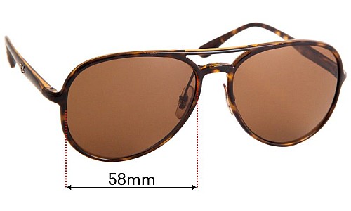 Ray Ban RB4320-CH Replacement Lenses 58mm wide 
