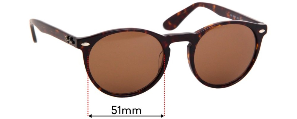 Ray Ban RB5283F 51mm Replacement Lenses