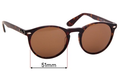 Ray Ban RB5283F Replacement Lenses 51mm wide 