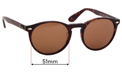 Sunglass Fix Replacement Lenses for Ray Ban RB5283F - 51mm Wide 