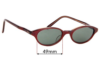 Ray-Ban B&L W3299 Replacement Lenses 49mm wide 