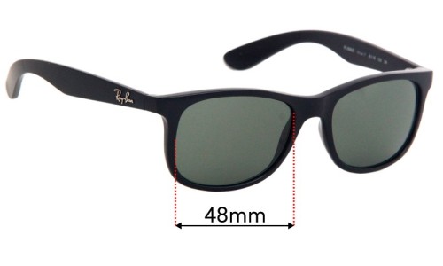 Sunglass Fix Replacement Lenses for Ray Ban JR RJ9062S - 48mm Wide 