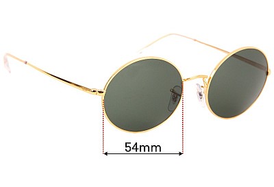 Ray-Ban RB1970 Oval Replacement Lenses 54mm wide 