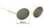 Sunglass Fix Replacement Lenses for Ray Ban RB1970 Oval - 54mm Wide 