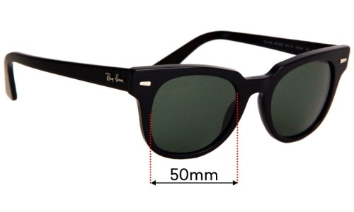 Sunglass Fix Replacement Lenses for Ray Ban RB2168 Meteor - 50mm Wide 
