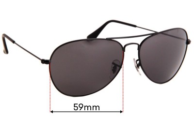 Ray Ban RB3432 Replacement Lenses 64mm 