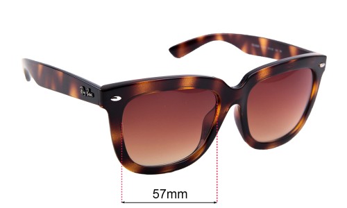 Sunglass Fix Replacement Lenses for Ray Ban RB4262D - 57mm Wide 