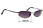 Sunglass Fix Verres de Remplacement pour Ray-Ban RB8020 Orbs - 56mm Wide 