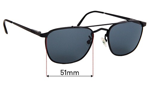Sunglass Fix Replacement Lenses for Revo 967 001  - 51mm Wide 