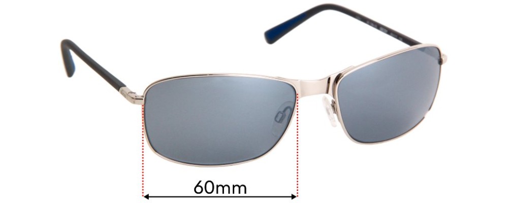 Sunglass Fix Replacement Lenses for Revo RE1084 Decoy - 60mm Wide
