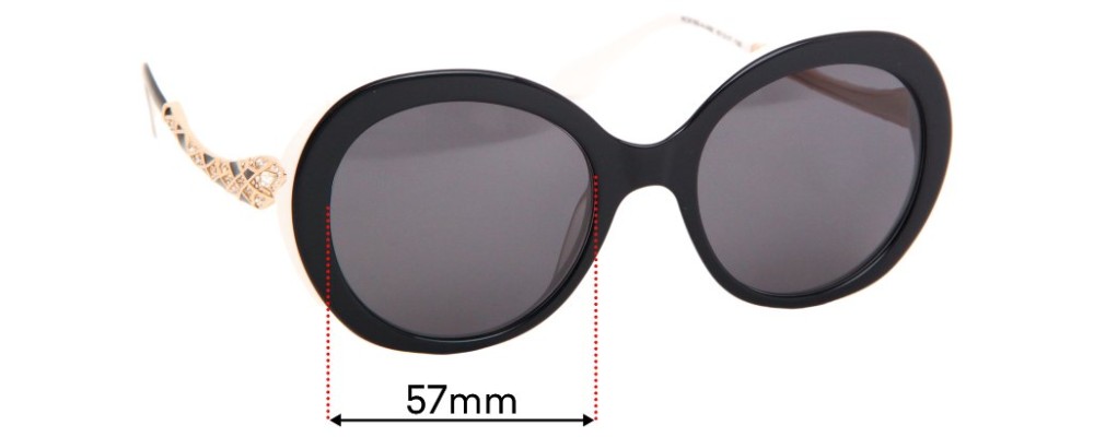 Sunglass Fix Replacement Lenses for Roberto Cavalli RC918S - 57mm Wide