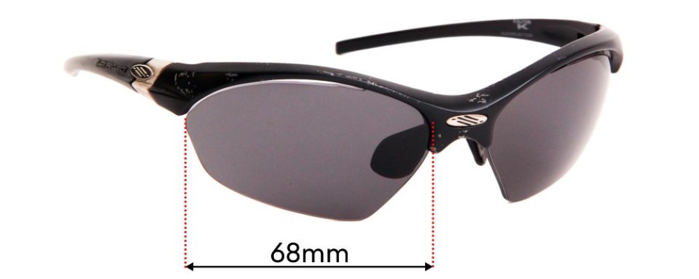 Sunglass Fix Replacement Lenses for Rudy Project Kalyos - 68mm Wide