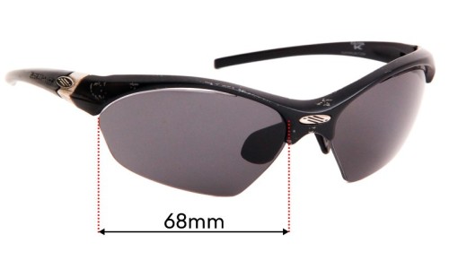 Sunglass Fix Replacement Lenses for Rudy Project Kalyos - 68mm Wide 