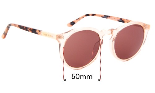 Sunglass Fix Replacement Lenses for Sass & Bide Elated And Helena - 50mm Wide 