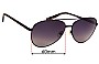 Sunglass Fix Ersatzgläser für Sass & Bide Harujuku - 60mm Wide 