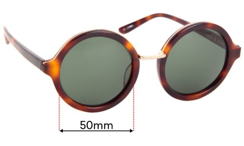Sass & Bide Dazed & Amused Replacement Lenses 50mm wide 