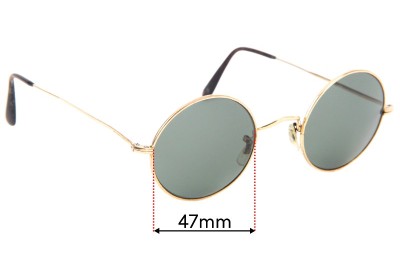 Savile Row  14KT RG  Replacement Lenses 47mm wide 