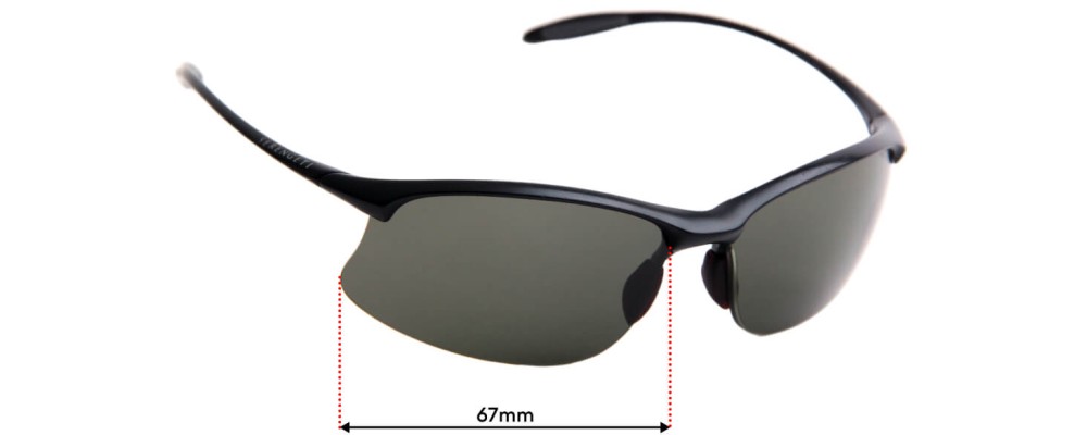 Sunglass Fix Replacement Lenses for Serengeti Maestrale - 67mm Wide
