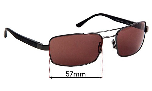 Sunglass Fix Replacement Lenses for Serengeti Tosca - 57mm Wide 