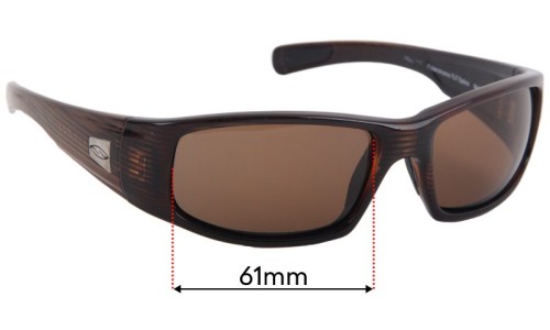 Sunglass Fix Replacement Lenses for Smith Hideout - 61mm Wide 