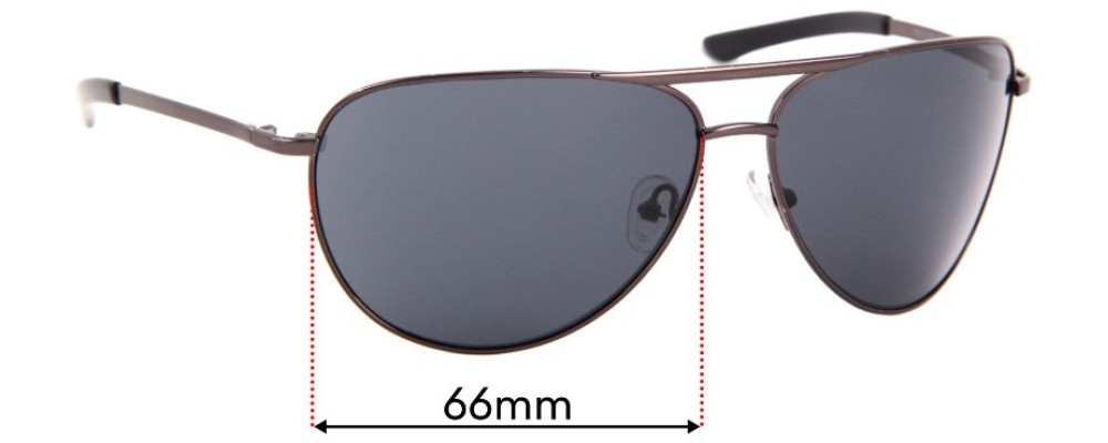 Sunglass Fix Replacement Lenses for Smith Serpico - 66mm Wide