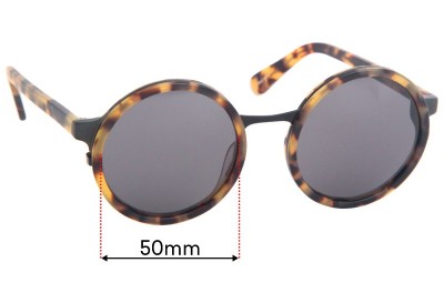  Sunglass Fix Replacement Lenses for Sunday Somewhere Soleil - 50mm Wide 