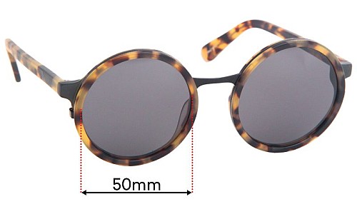 Sunglass Fix Replacement Lenses for Sunday Somewhere Soleil - 50mm Wide 