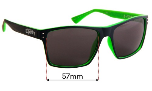 Sunglass Fix Replacement Lenses for Superdry Sun Rx Kobe - 57mm Wide 