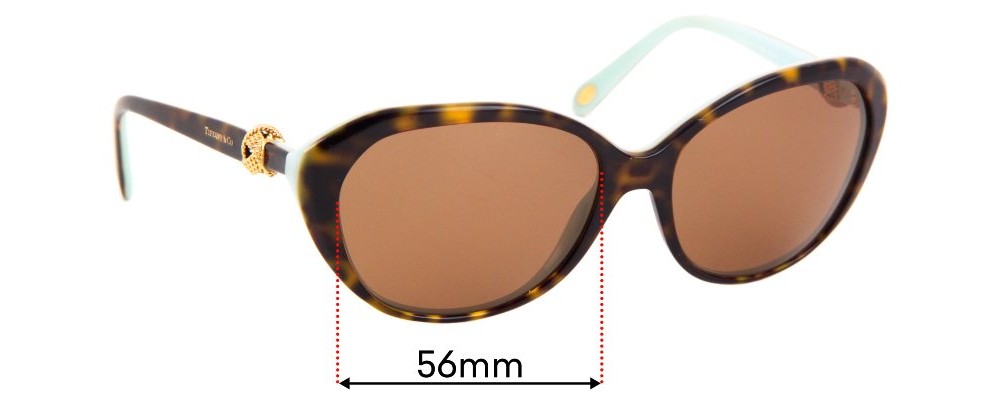 Sunglass Fix Replacement Lenses for Tiffany & Co TF 4098  - 56mm Wide