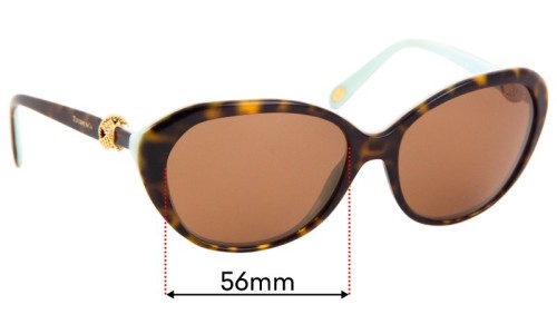 Sunglass Fix Replacement Lenses for Tiffany & Co TF 4098  - 56mm Wide 