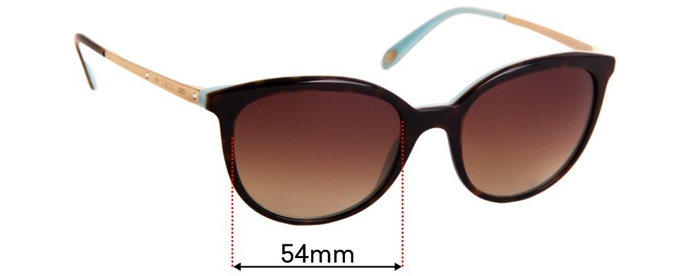 Sunglass Fix Replacement Lenses for Tiffany & Co TF 4117-B - 54mm Wide