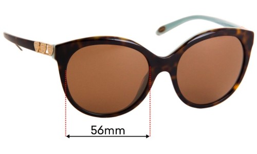 Sunglass Fix Replacement Lenses for Tiffany & Co TF 4133 - 56mm Wide 