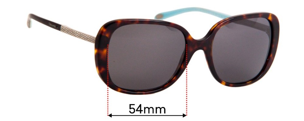 Sunglass Fix Replacement Lenses for Tiffany & Co TF 4137-B - 54mm Wide