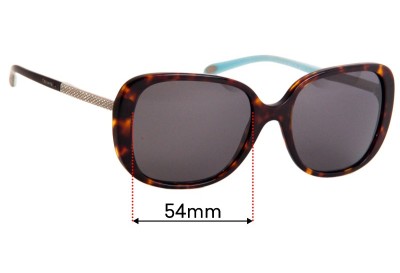 Tiffany & Co TF 4137-B Replacement Sunglass Lenses - 54mm Wide 