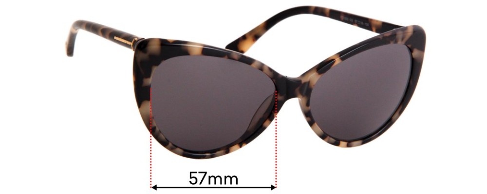 Sunglass Fix Replacement Lenses for Tom Ford FT0303  - 57mm Wide