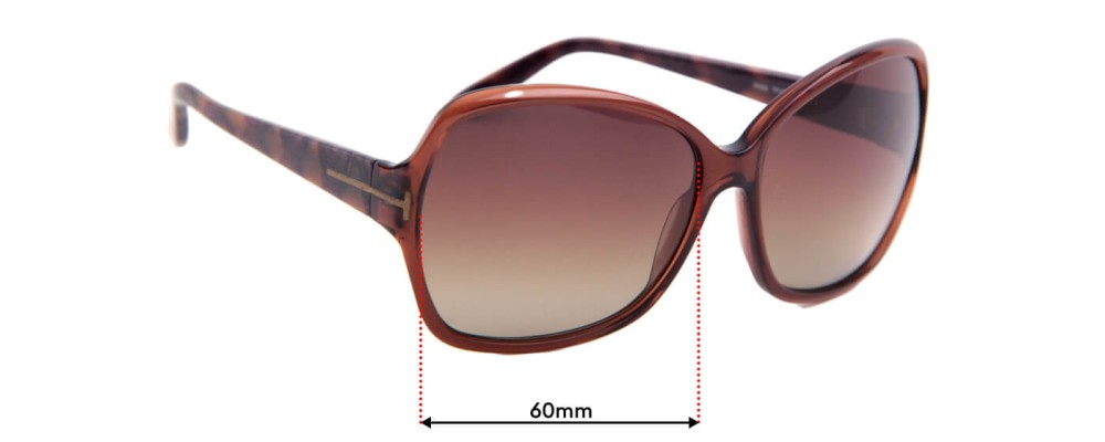 Sunglass Fix Replacement Lenses for Tom Ford TF229 - 60mm Wide