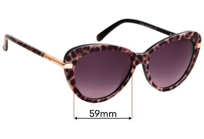 Tom Ford Willa TF293 Replacement Lenses 59mm wide 