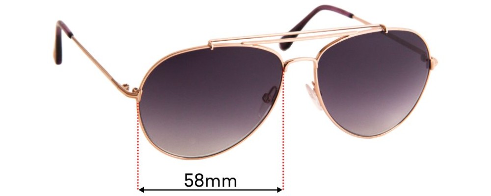 Sunglass Fix Replacement Lenses for Tom Ford Indiana TF497 - 58mm Wide